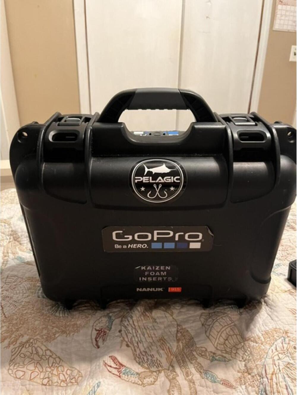 Nanuk 915 Hard Protective Case with Custom Foam Insert for GoPro